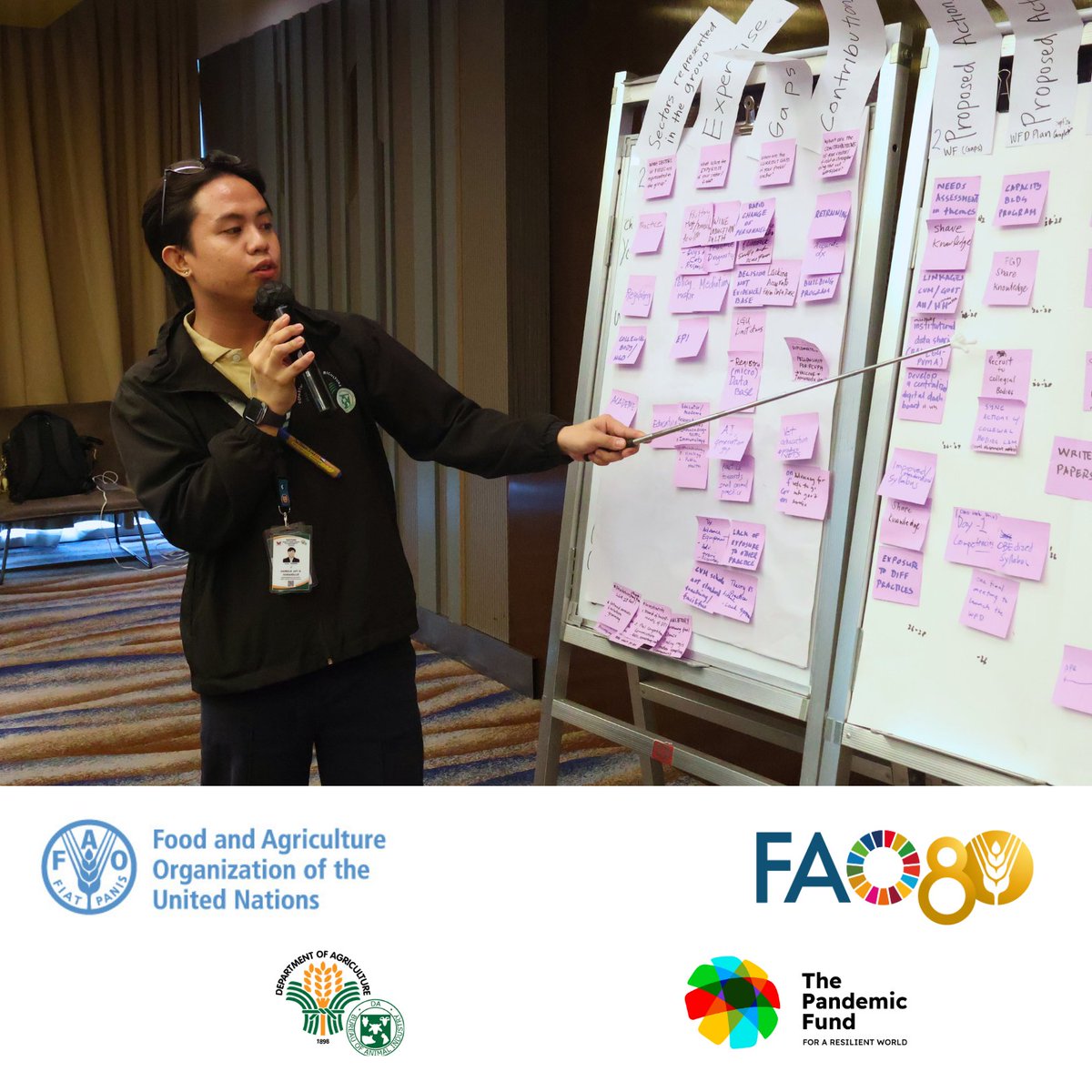 FAOPhilippines's tweet photo. Through collaborative discussions, stakeholders contributed insights on workforce mapping, competencies, governance, and future actions to strengthen the #VeterinaryWorkforce.
#OneHealth #AnimalHealth #HealthSecurity #ResilientPhilippines https://t.co/qTnnpibEAT