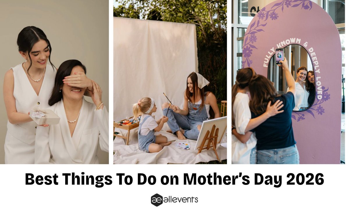 allevents_in's tweet photo. Mother’s Day isn’t really about the flowers, the brunch reservation, or getting the “perfect” gift right.

It’s about making time feel intentional.
About sitting together a little longer.
About creating a memory she’ll bring up months later for no reason at all.

From quiet experiences to full family outings, here are 15 meaningful ways to celebrate Mother’s Day in 2026.👇
https://t.co/hQ58vPxUeI