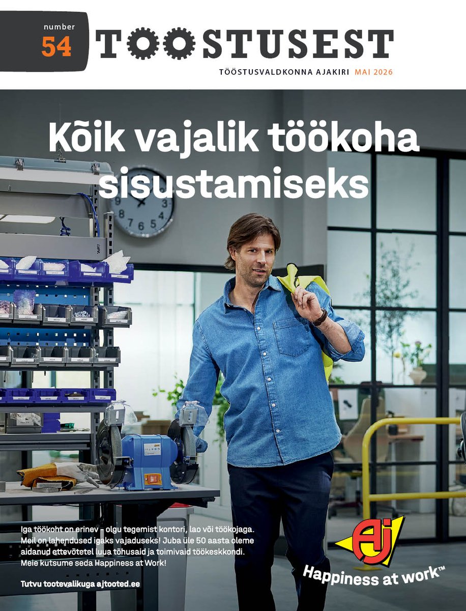 ToostusEST's tweet photo. Ilmunud on ajakirja Tööstusest mainumber! Kõik artiklid on lugemises nii veebis kui ka jõuavad trükinumbrina postiga Eesti tööstusettevõteteni!
Head lugemist! https://t.co/Gz5WXtmncA