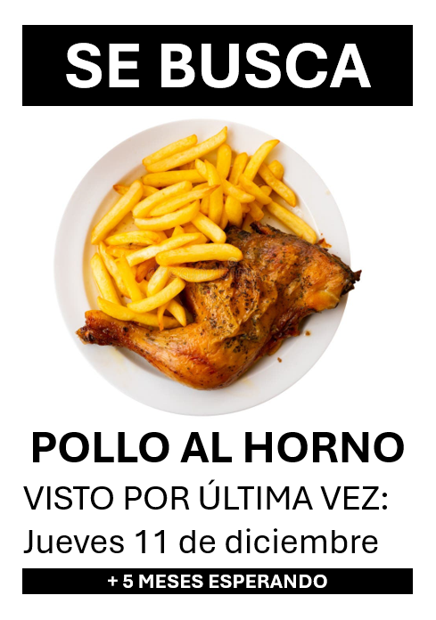 polloalhornoUAL's tweet photo. Hasta finales del año pasado, el comedor de la Universidad de Almería incluía en el menú Pollo al Horno. Nadie esperaba que nuestra felicidad (y la de muchos jubilados) terminaría el 11 de diciembre de 2025.

Hoy pedimos que, por favor, vuelvan a poner este plato en el menú. https://t.co/oH7lJN1OX2