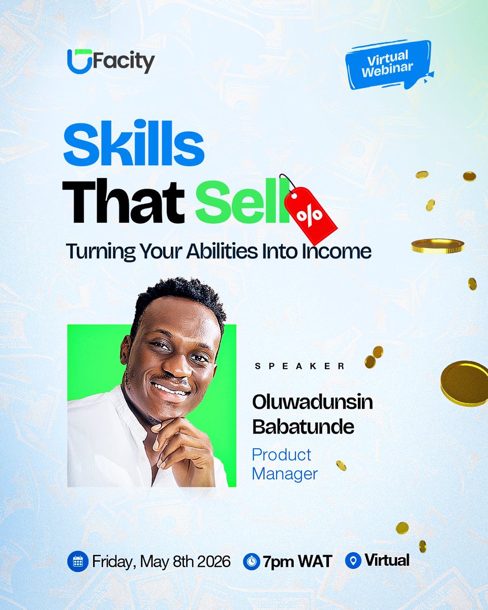 officialfacity's tweet photo. Motivation is good, but skills that SELL is even Better. 
That thing you do effortlessly? Someone is ready to pay for it.

Friday, 7PM https://t.co/KQFxCNz1mZ
Come and learn how to turn your skills into income. https://t.co/QZOPmYSOTN