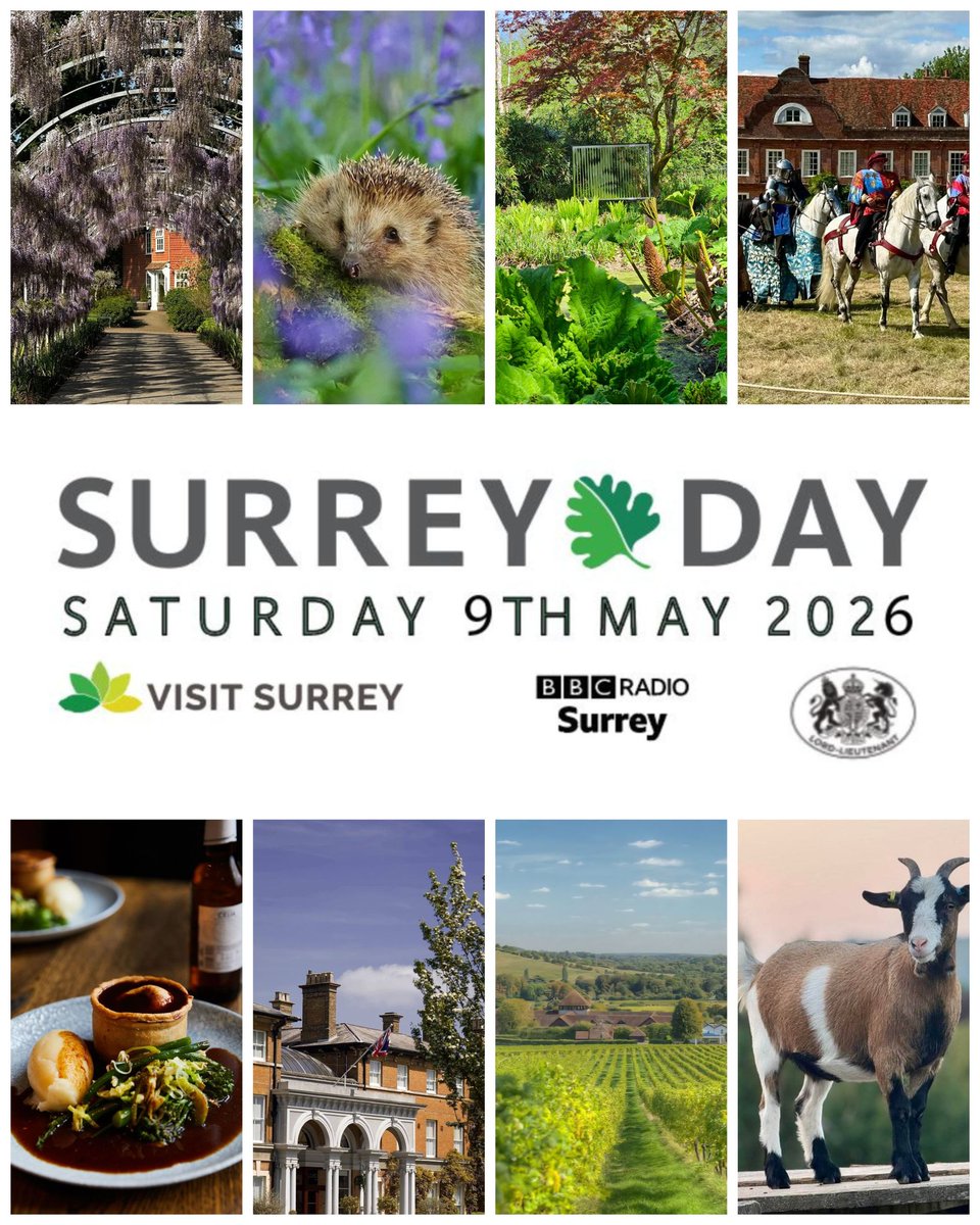 GuildfordLions's tweet photo. Surrey Day is this Saturday 9th May!
This year’s theme is Hidden Treasures, celebrating the special places, stories and communities that make Surrey such a wonderful county. 
And of course, the town we love - Guildford - sits right at the heart of it. https://t.co/jNnIEnZ3ox