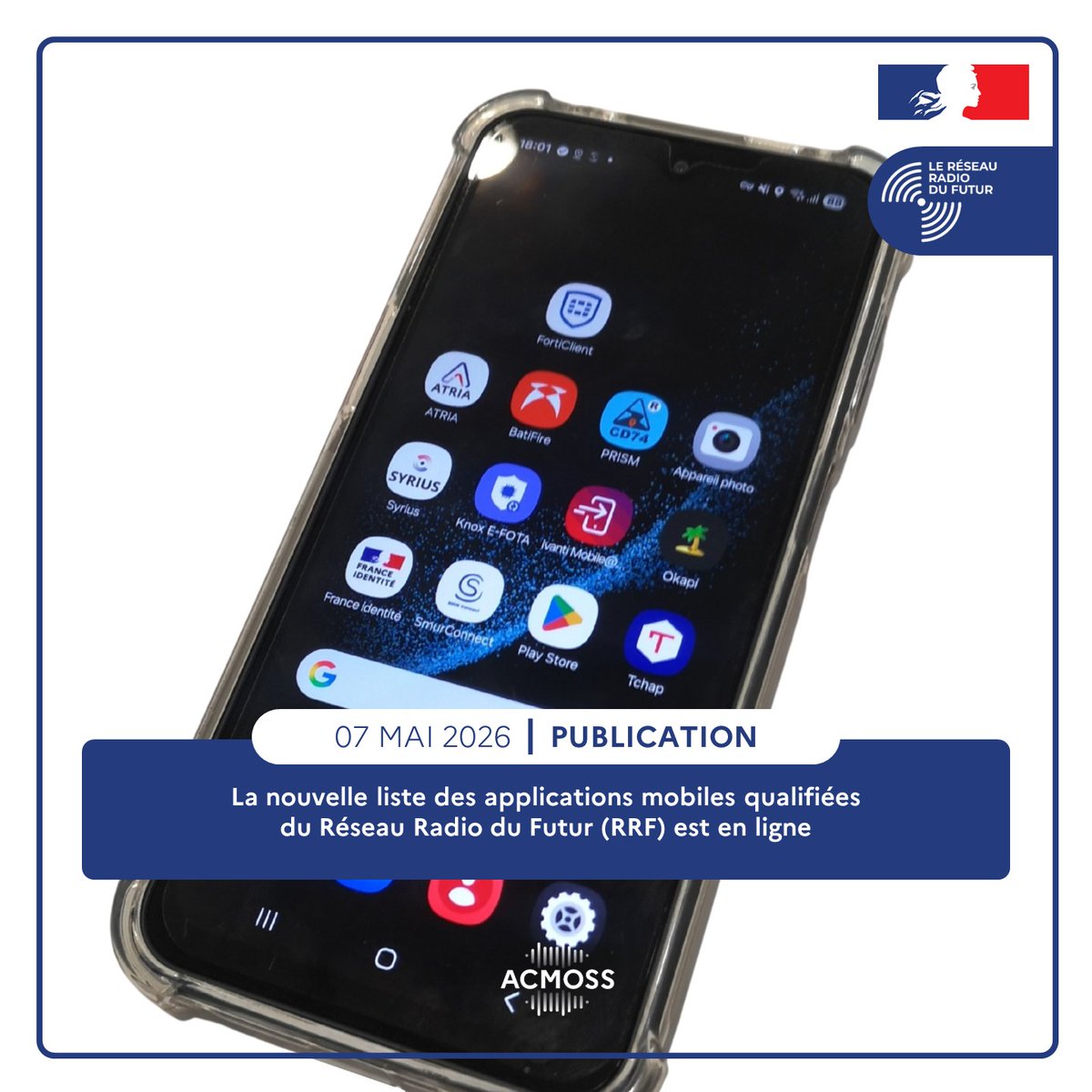 ACMOSS_FR's tweet photo. Services de secours, de sécurité ou de santé ? Retrouvez les applications mobiles qualifiées pour le Réseau Radio du Futur (#RRF) !⤵️
https://t.co/I5q31glady

🛡️L’@ACMOSS_FR continue de garantir des outils sécurisés et performants pour les abonnés.

#ACMOSS #Sécurité #Innovation https://t.co/Yxy2jsSKrw