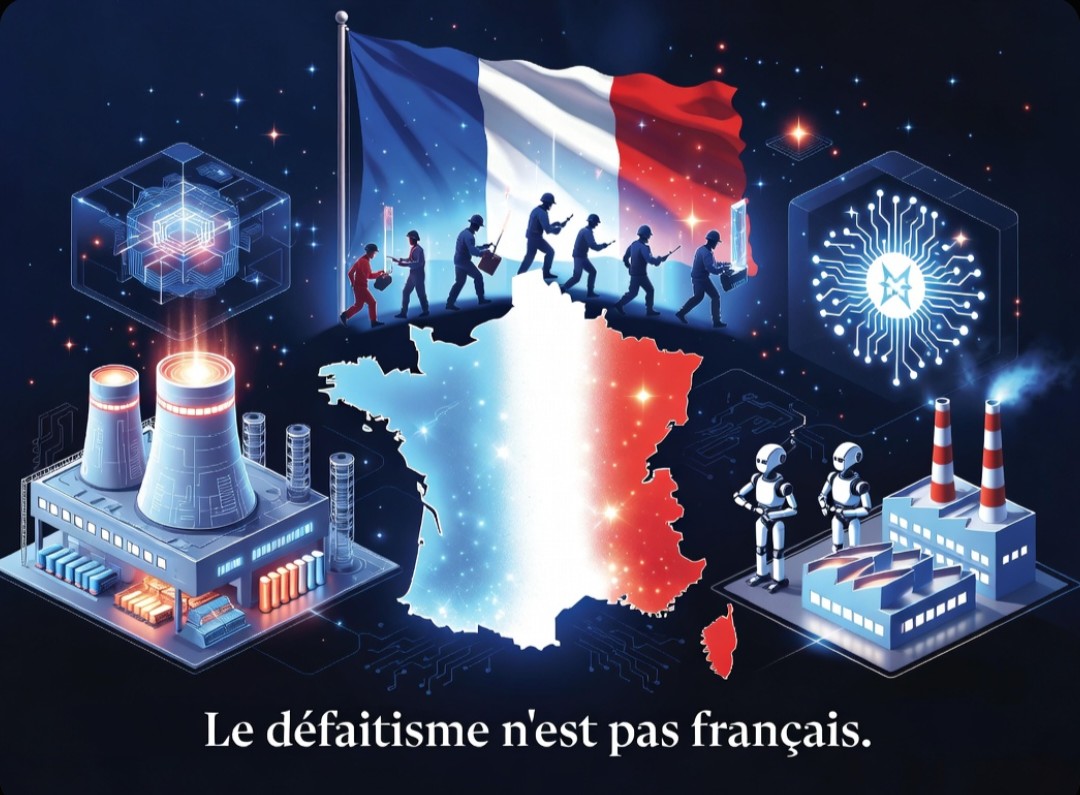 🇫🇷 Fiers d’être Français ! 🇨🇵

Soyons fiers de notre pays, de nos réussites et de tout ce que nous avons déjà accompli.

Nous avons relancé le nucléaire, créé des gigafactories de batteries, développé des champions de l’IA comme Mistral, réindustrialisé des territoires, et nous
