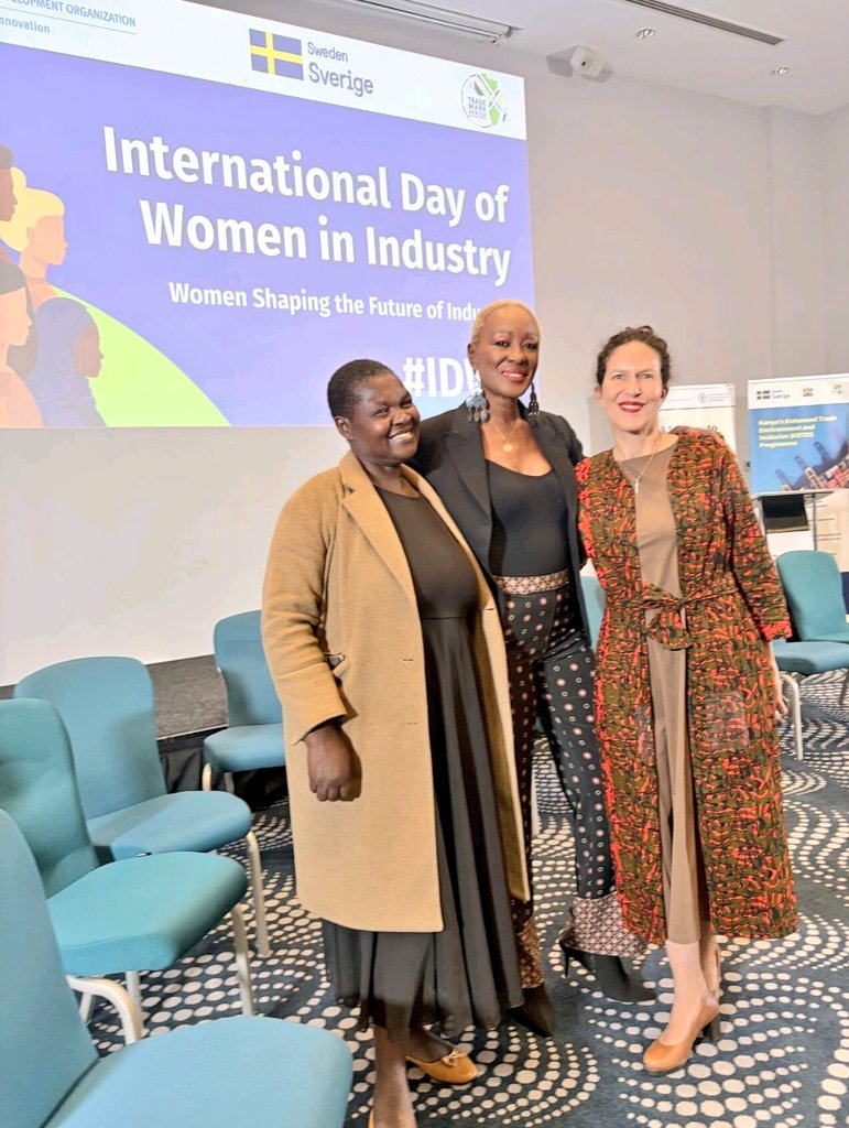 Mosolutionsltd's tweet photo. Proud to join the International Day of Women in Industry hosted by UNIDO Kenya and TradeMark Africa
 As a women- led comany, Mo Solutions Limited remains committed to building inclusive and globally connected supply chains that create lasting impact
#WomenInIndustry #Inclusivity https://t.co/oX32XMMs0l