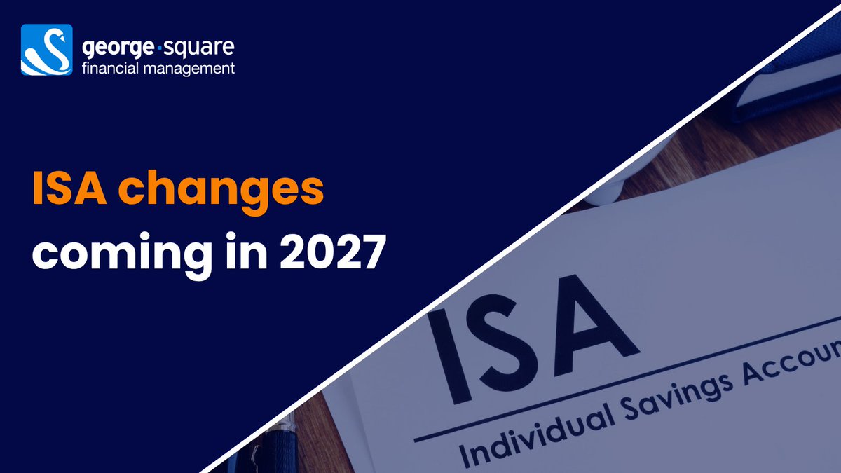 GeorgeSquareFM's tweet photo. The ISA allowance is changing from April 2027 in a bid to encourage more people to invest.

Find out more about what this includes and how it might impact you here: https://t.co/bdY0PDx63R https://t.co/jqls89KjBU