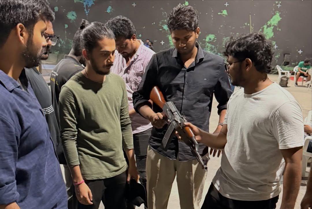imvangaism's tweet photo. From the sets of #Spirit 

Interacting with renowned DOP Raj Thota to understanding the practical aspects of filmmaking, the visit turned into a learning experience for Annapurna College students.

#InSpiritMode #RajThota #SandeepReddyVanga #Prabhas https://t.co/o6O2Qwfyl9