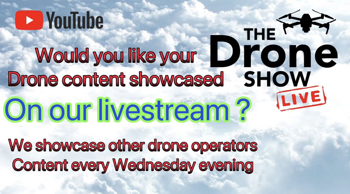 tonymcginn's tweet photo. New upload The Drone Show Live https://t.co/haK9Gt346O via @YouTube
@DJISupport @DJIGlobal #drone #dji https://t.co/MY0rb4Ik93