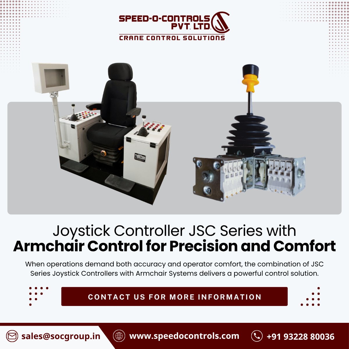 SpeedOControls's tweet photo. 🎮 Joystick Controller JSC Series with Armchair Control for Precision and Comfort
When operations demand both accuracy and operator comfort, the combination of JSC Series Joystick Controllers with Armchair Systems delivers a powerful control solution.
#JoystickController https://t.co/zDqZQxL9z7