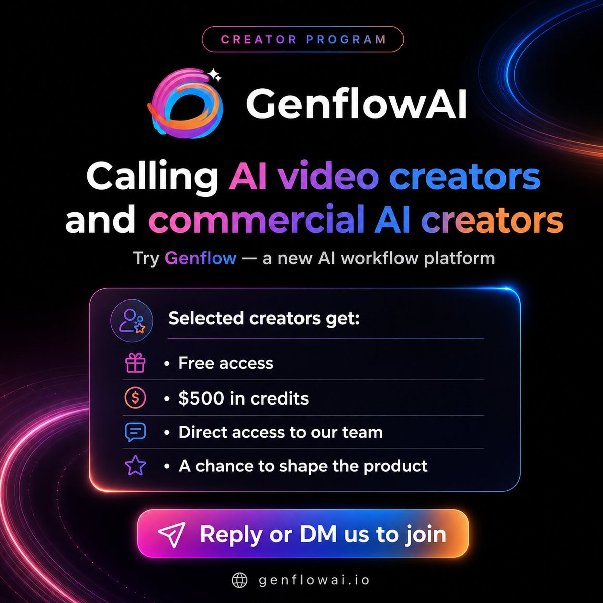 Genflow AI tweet media