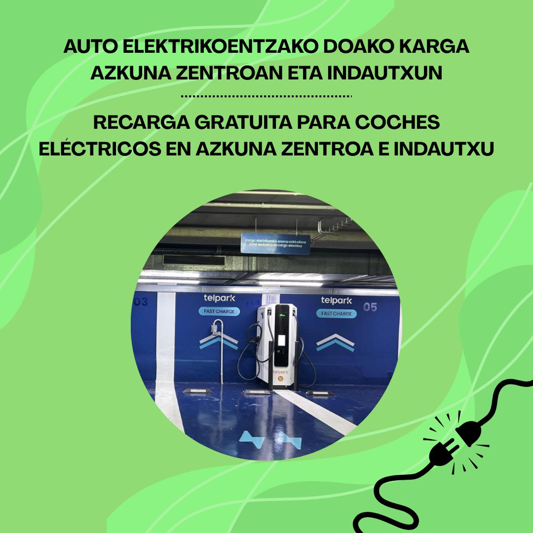 Biobilbao's tweet photo. Maiatzaren 11tik 17ra bitartean. Onuradun izateko, erabiltzaileek Telpark aplikazioaren bidez kargatu beharko dute ibilgailua.
...
Del 11 al 17 de mayo. Para poder beneficiarse, las personas usuarias deberán realizar la recarga a través de la app Telpark.

https://t.co/BJzCCM2X7f https://t.co/FcPQUQ9fXt