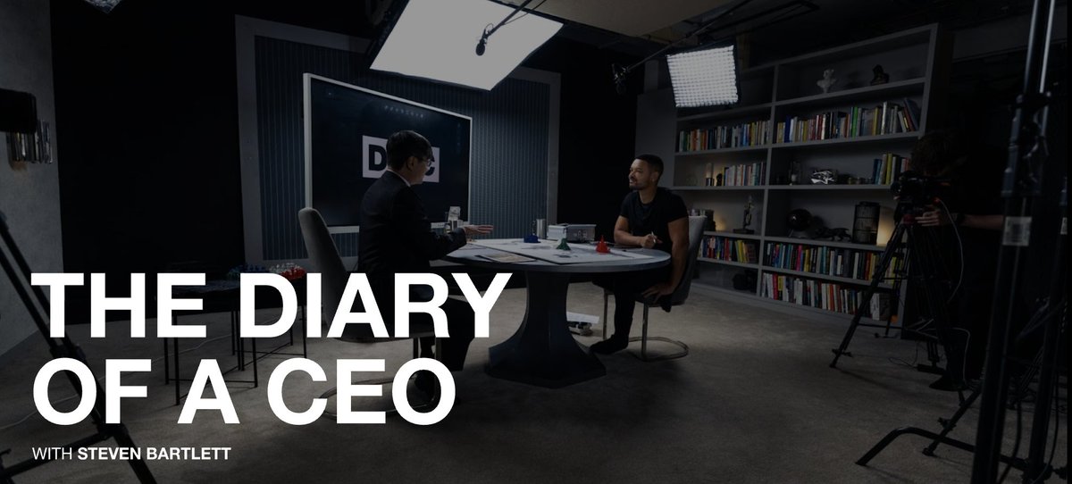 Last weekend, I flew to London to do "The Diary of a CEO" podcast, and now it's out: youtu.be/BTJGr78-zyw?si…