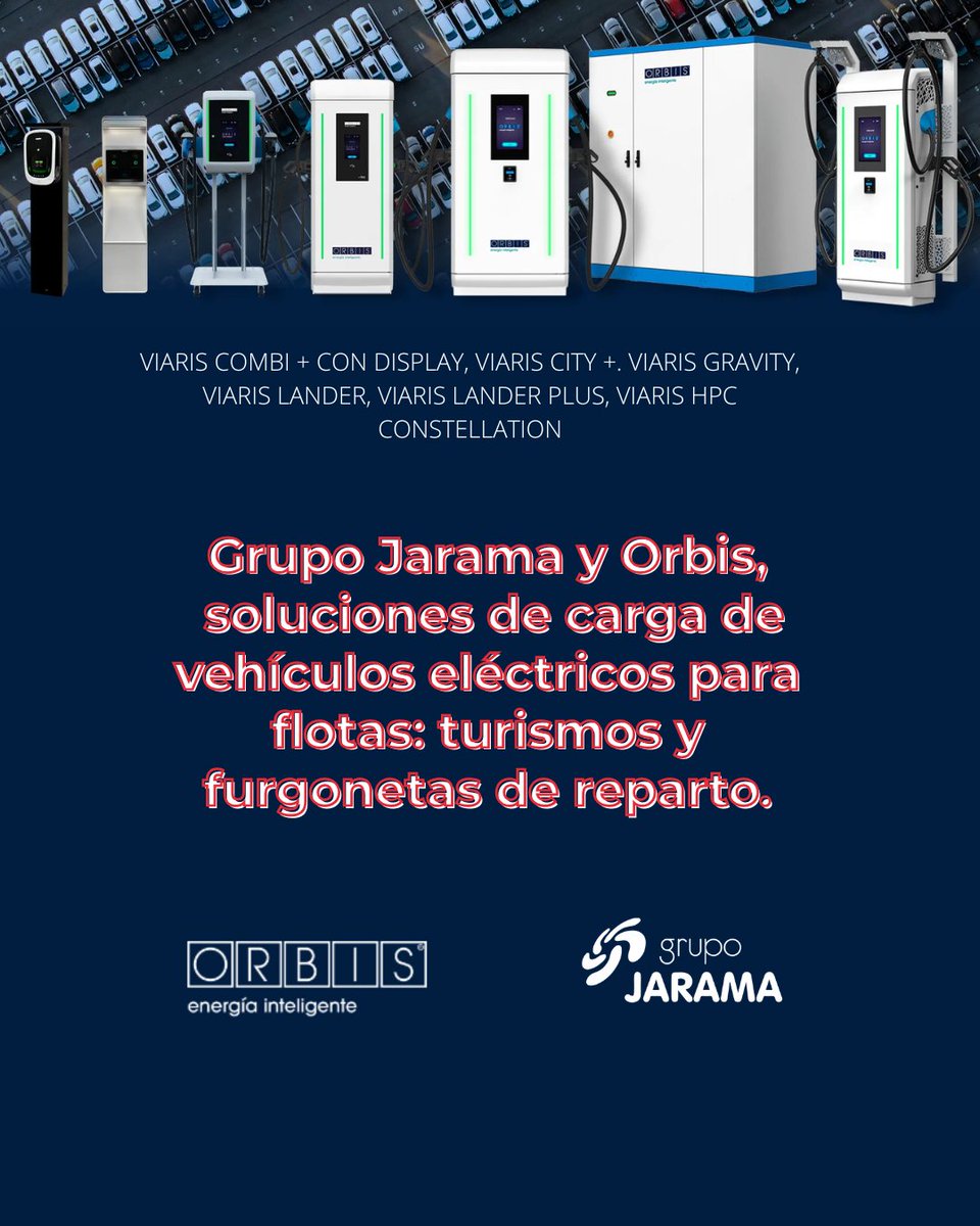 ⚡La electrificación de flotas ya está sobre la mesa en muchas empresas: Turismos, VTC, taxis, carsharing, furgonetas de reparto…

Con Grupo Jarama y ORBIS, te acercamos las soluciones VIARIS para flotas profesionales: viarisorbis.com/soluciones-de-…

#VIARIS #VehiculoElectrico