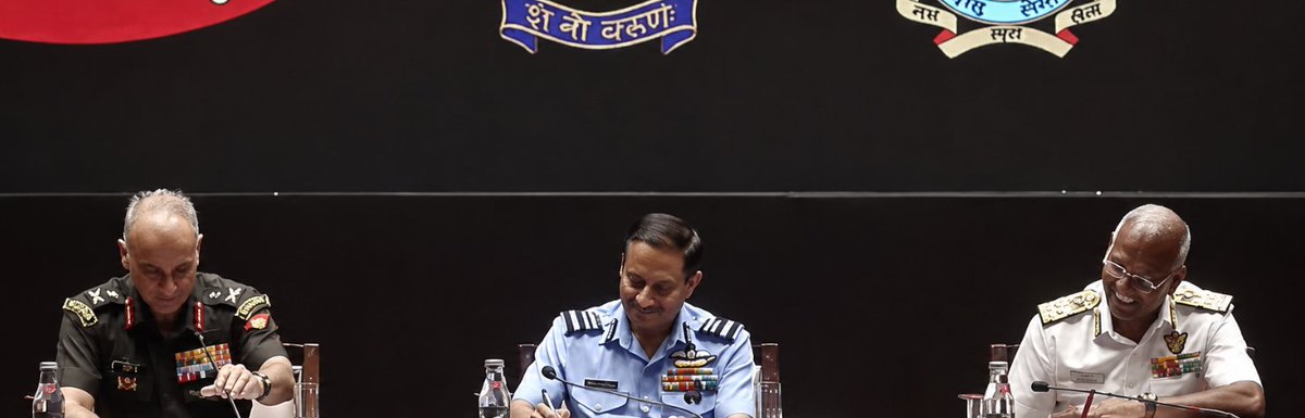 All three officers laughed simultaneously when <a href="/ajitkdubey/">Ajit Kumar Dubey</a> asked how you all see the promotion of Asim Munir to the rank of Field Marshal.