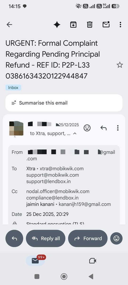 Jack04684857's tweet photo. @MobiKwikSWAT I have completed all required formalities from my side. If anything is pending pleaseletmeknow. Otherwise refund my money at the earliest Please find attached snip for reference. @MumbaiPolice Dear Sir/Ma’am, kindly help me to get my money refund from  @lendboxin &amp; MobikwikTeam. https://t.co/jTaXrtLZXk