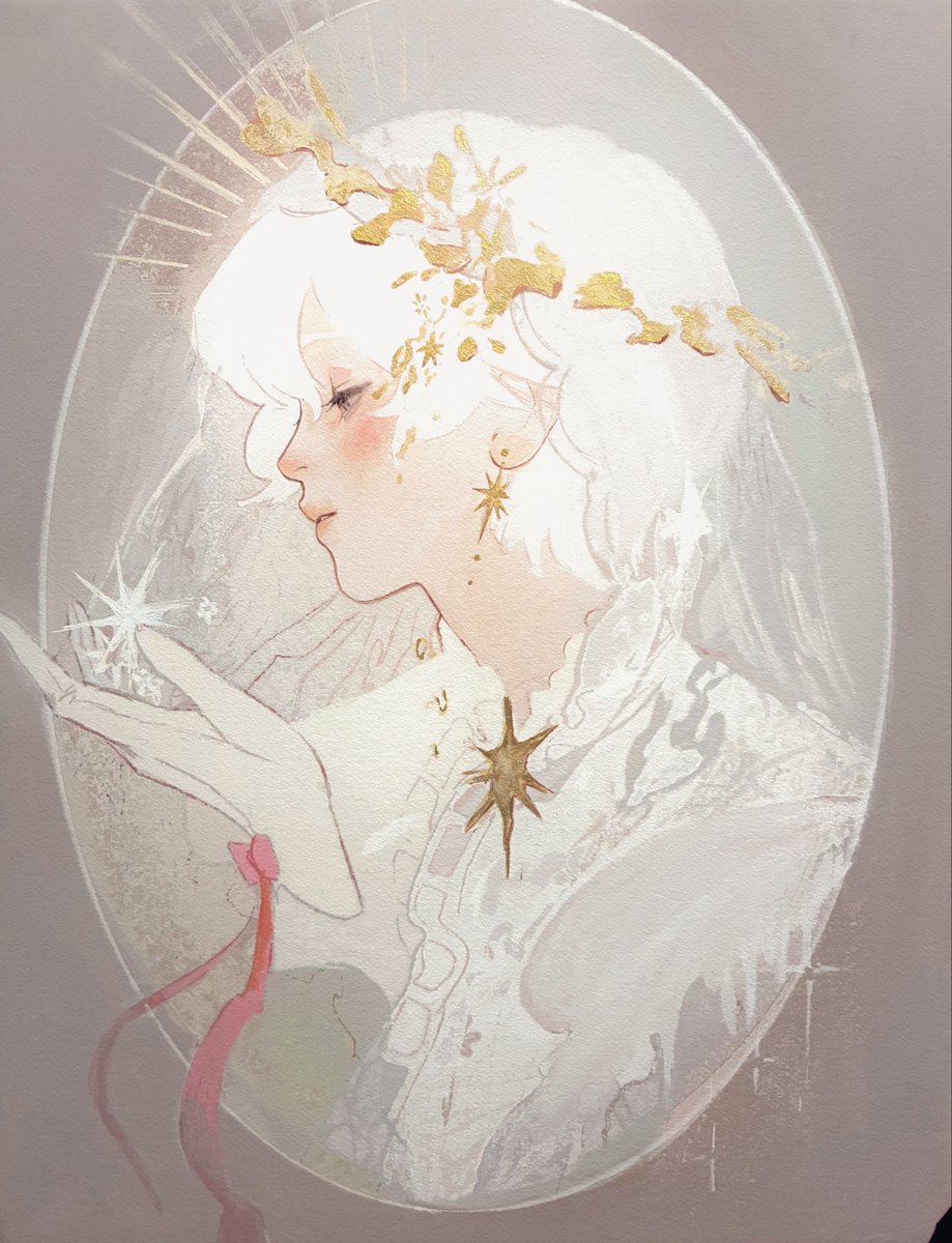 lumière 」 P10号（530 × 455 mm ）水彩紙/ミクストメディア