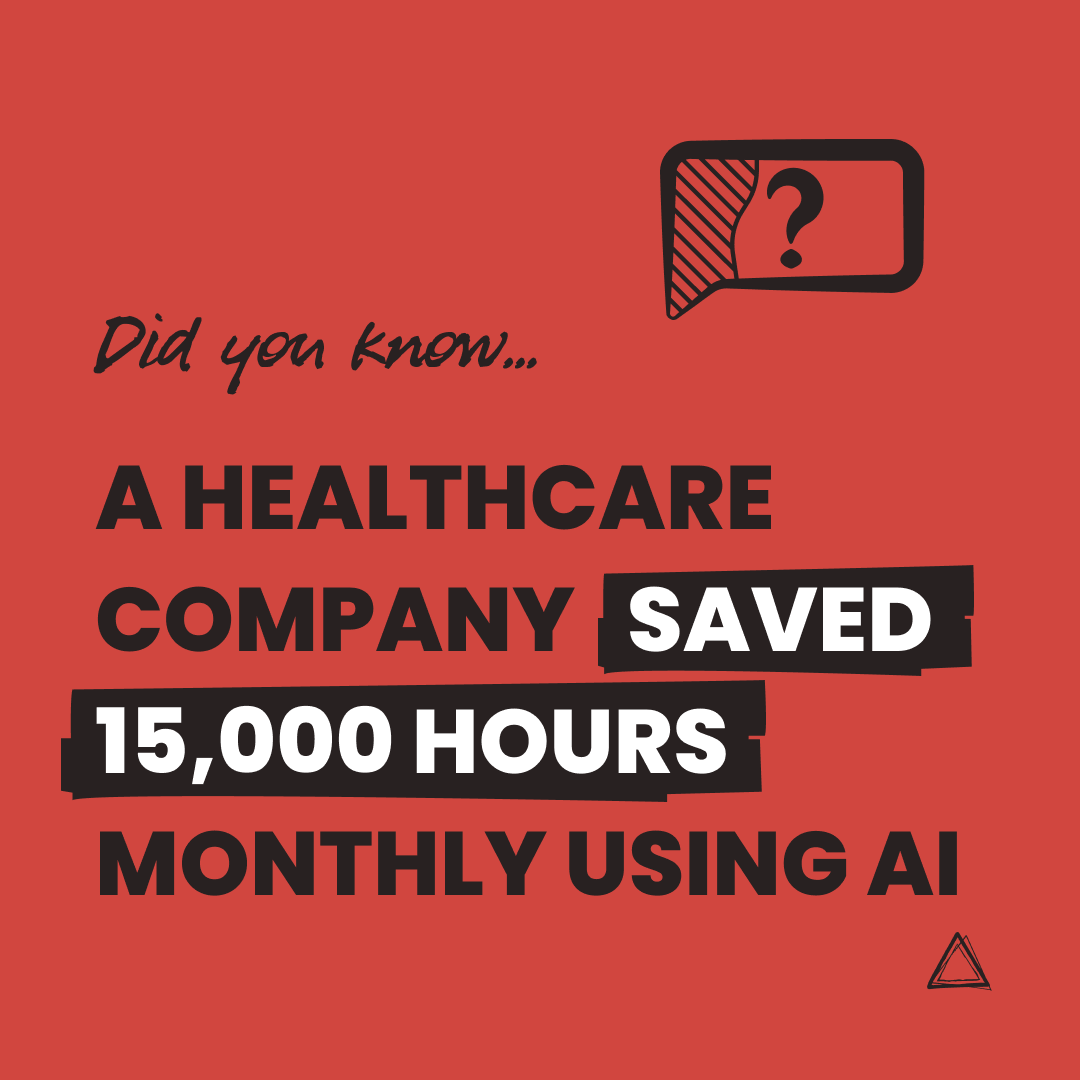 TheDistanceHQ's tweet photo. 15,000 hours saved monthly. 

Omega Healthcare used AI to process medical docs with 99.5% accuracy. Real value often sits behind the scenes. 

Our AI guide shows where it truly makes a difference👇 https://t.co/ob4Uy6QYgd https://t.co/tS4DQRVhec