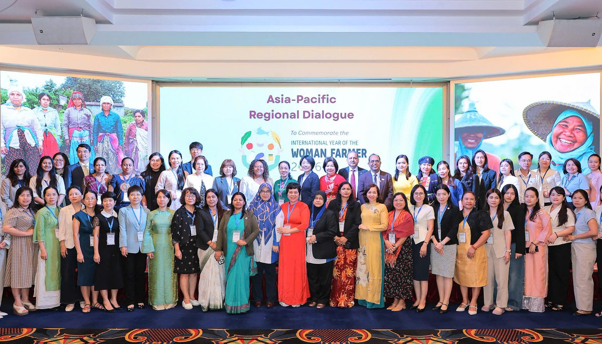 ICAAPAC's tweet photo. The Asia-Pacific Regional Conference commemorating the International Year of Women Farmers 2026, opened in Hanoi, advancing dialogue on women’s leadership, cooperatives, climate resilience, and inclusive agriculture. 

Here are a few glimpses!
#staytuned #IYWF2026 https://t.co/goofkmI3eJ