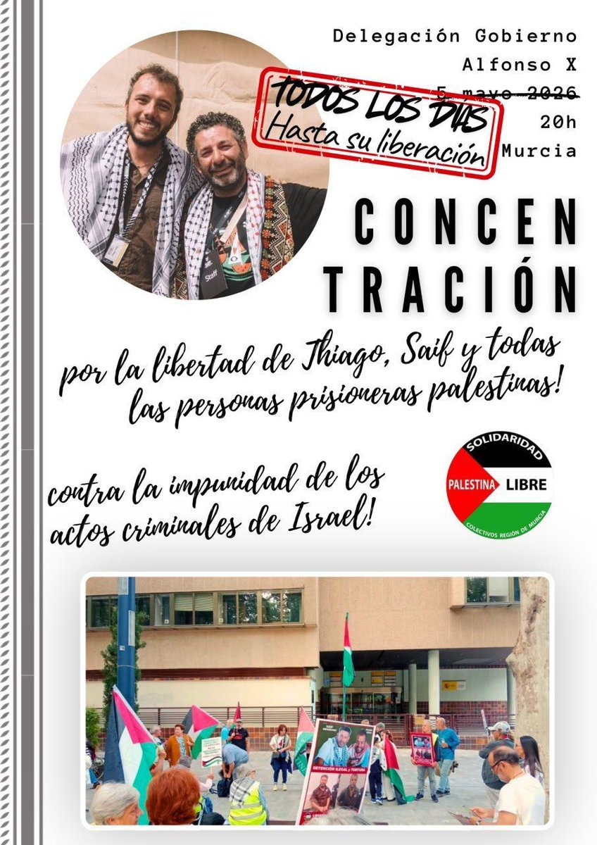 Palestina Libre 🇵🇸 Región de Murcia tweet media