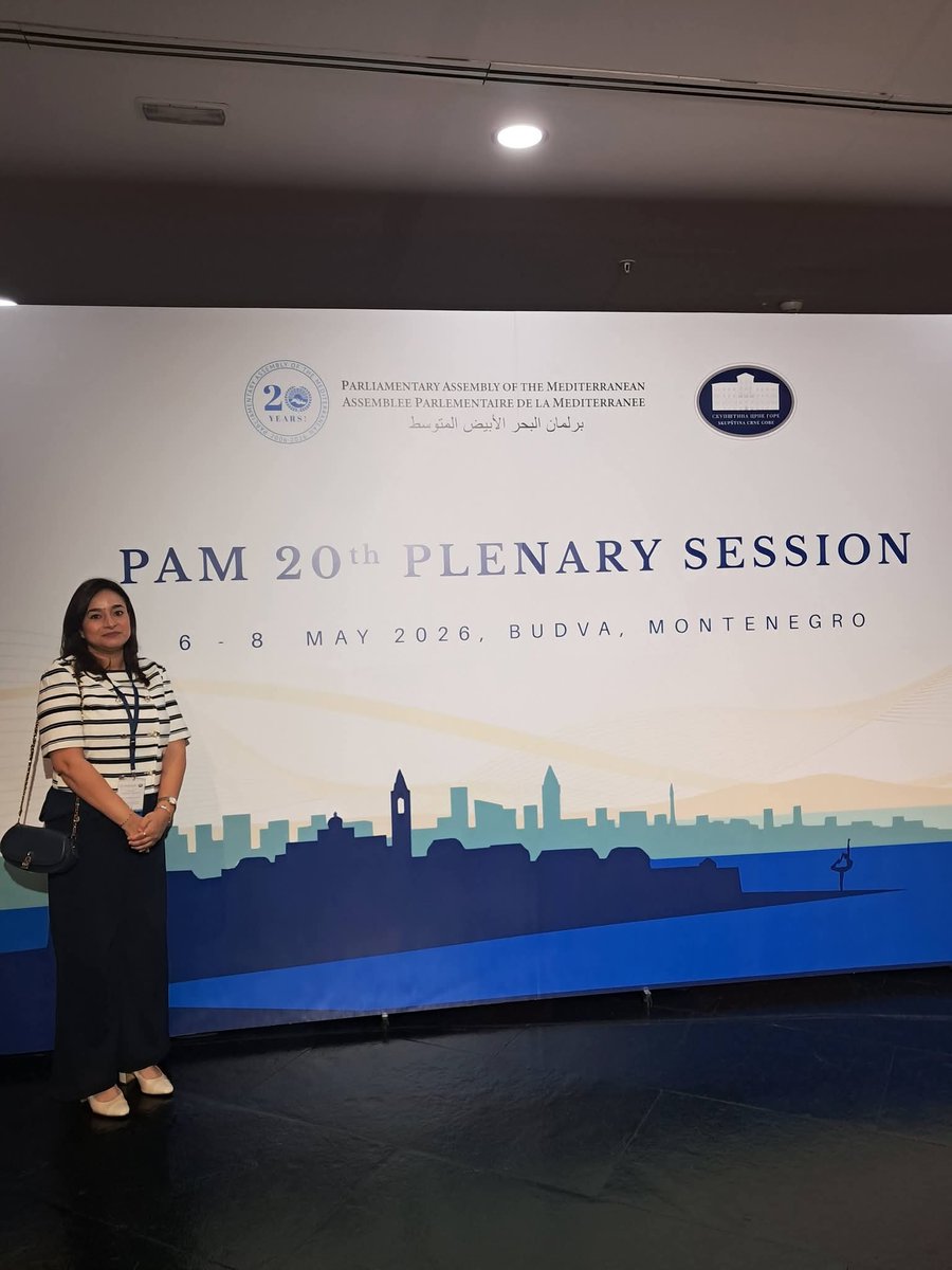 Ibtissame_azz's tweet photo. I am participating, in my capacity as UNITE's Ambassador, in the 20th Plenary Session and the 1st Summit of Speakers of Parliament of the Member States and Partners of the , held in Budva, Montenegro, on May 7–8, 2026.
@UNITE_MPNetwork @Pam_Int https://t.co/rK18MeVo5d