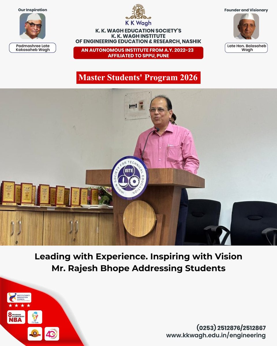 K. K. Wagh Institute tweet media