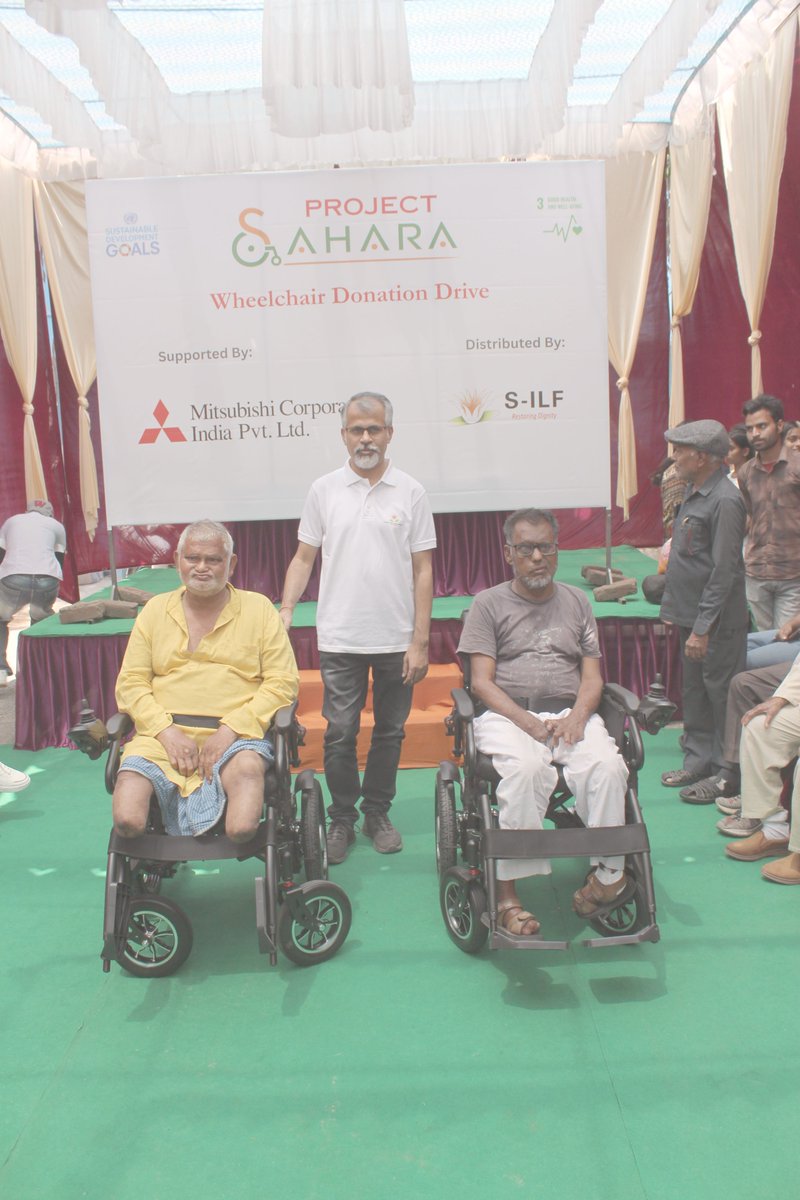 SILFIndia's tweet photo. 🚀 Proud partnership alert!

Mitsubishi Corporation India Pvt Ltd has partnered with @SILFIndia under Project SAHARA to deliver wheelchairs PAN India, empowering persons with leprosy-related disabilities to reclaim their independence and joy. 

S-ILF CEO Mr @GaurabSen warmly handed over the first wheelchairs at the Tahirpur Leprosy Complex in New Delhi to smiling beneficiaries, witnessing their spirits lift, and futures brighten.

Deep gratitude to MCI for standing with us to restore dignity, one step at a time. Together, we rise! 🌟

#RestoringDignity
#ProjectSAHARA #LeprosyWarriors #CSRForGood #RestoreHope #SILF #HumanitarianAid #India #Wheelchair #SDG3 #GoodHealthandWellBeing #MCI #Leprosy #EndDiscrmination #EndStigma #KnowLeprosyForNoLeprosy #MitsubishiCorporationIndiaPvtLtd