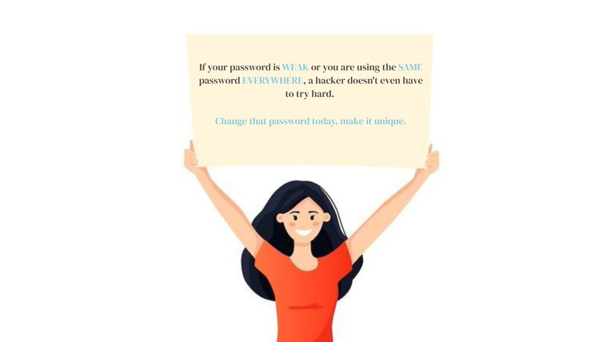 Ogechee_'s tweet photo. Change that password today! https://t.co/J0VErU9HSA