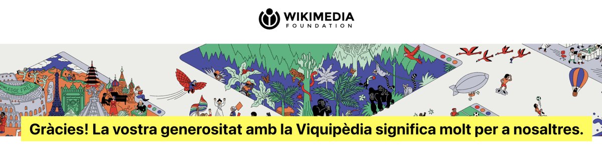 janquim's tweet photo. Acabo de fer un petit donatiu a la @Viquipedia. Ho fet força vegades els últims anys. Ho dic aquí només per animar-vos a fer el mateix. https://t.co/b5wC98ZPZu