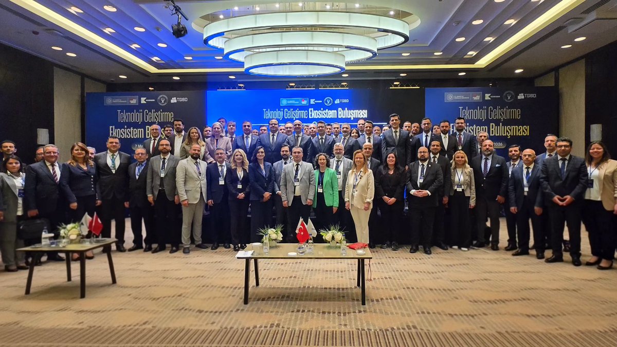 mmmkasapoglu's tweet photo. Sanayi ve Teknoloji Bakan Yardımcımız Sayın Muhammet Kasım Gönüllü ve KOSGEB Başkanımız Sayın Ahmet Serdar İbrahimcioğlu’nun katılımlarıyla, KOSGEB iş birliğinde gerçekleştirilen Teknoloji Geliştirme Ekosistemi Buluşması’na katılım sağladık.

Teknoparklar ve TEKMER’lerle birlikte ekosistemimizin gelişimine yönelik verimli istişarelerde bulunduğumuz programın hayırlara vesile olmasını diliyorum.