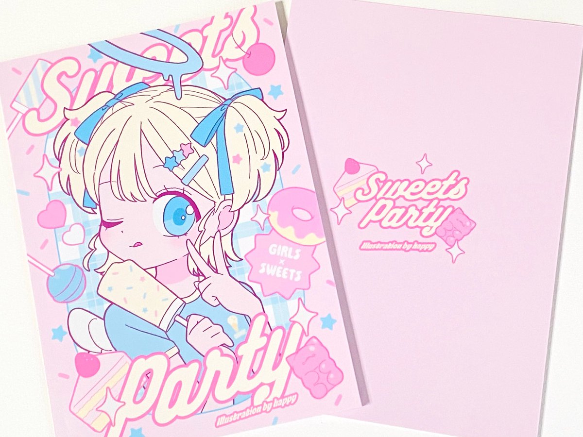 スイーツをテーマにした 完全描き下ろしイラストの新刊です