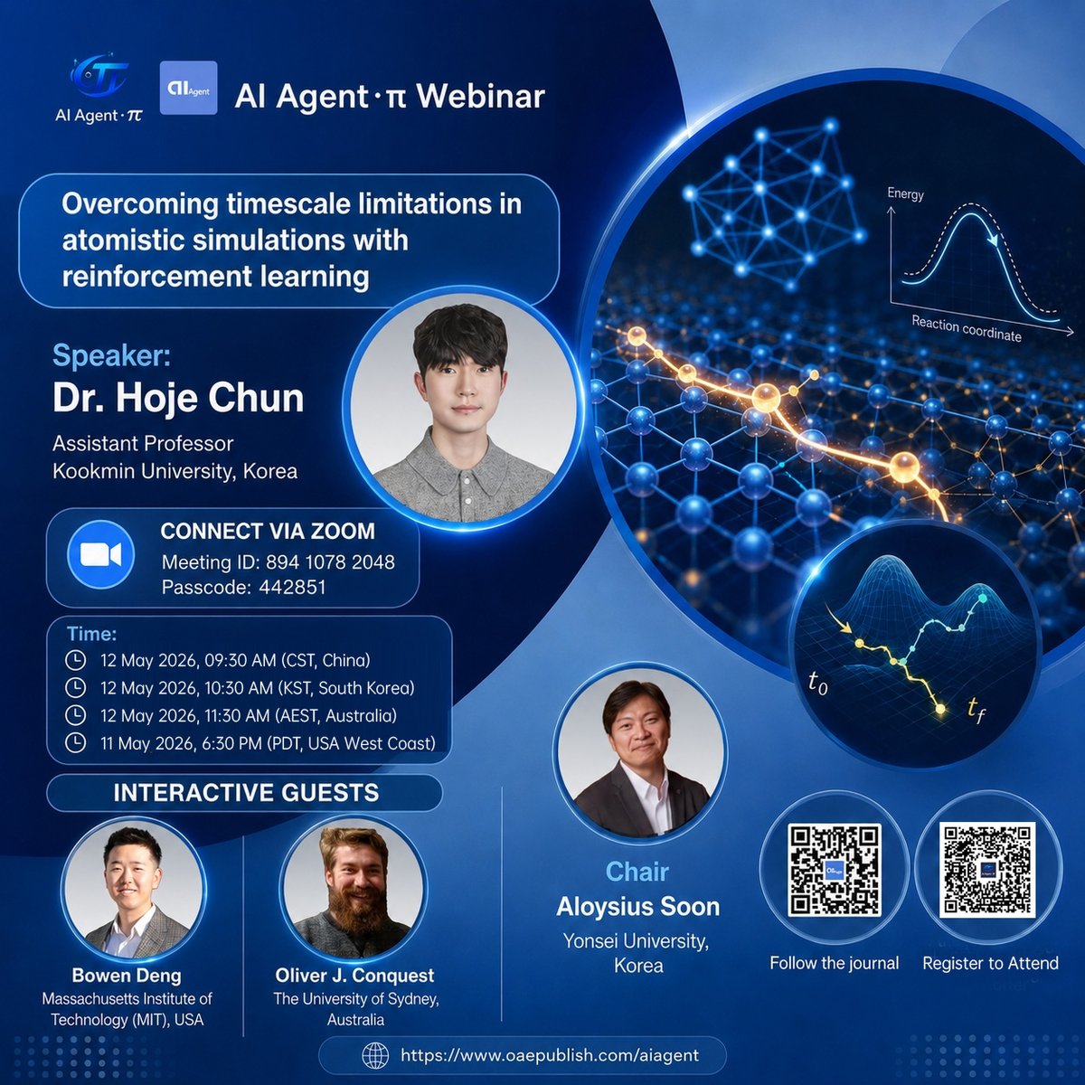 ai_aiagent's tweet photo. Join the AI Agent · π Webinar with Assistant Professor Hoje Chun from Kookmin University!
⏳ 1 DAY LEFT!  Don’t Miss Out!
👉Register to Attend:
https://t.co/AXQ6zq3xx0 https://t.co/bSHIjHYgcP
