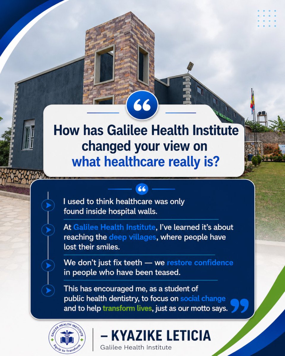 ghicampus's tweet photo. Meet Leticia | The hands that build the smiles. Swipe to meet her and discover this incredible career path she is on.
#PublicHealthDentistry
#july2026intake
#galileehealthinstitute
#StudentSpotlight https://t.co/ob6G5cOqPK