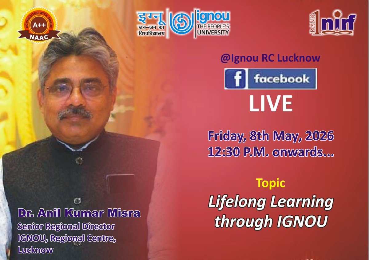 IGNOU RC Lucknow tweet media