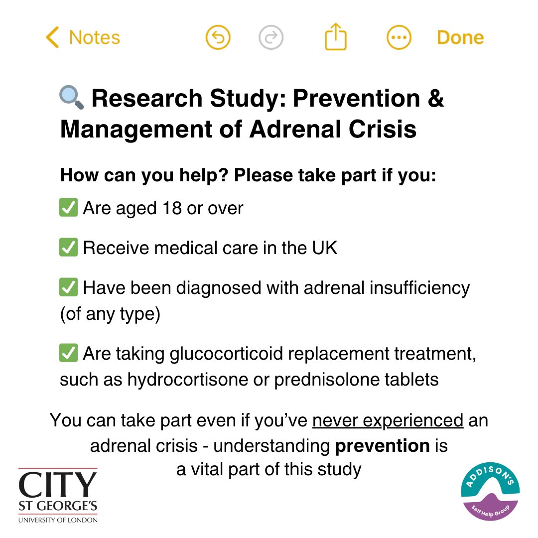 Addison's Disease Self-Help Group (ADSHG) tweet media