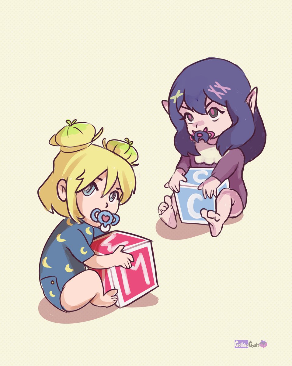GothiccGyatt's tweet photo. I wanted to do something cute and wholesome, Crystal and Winona  would have been friends since childhood, probably in another life :,) (Oh btw Crystal belongs to Pristine Cheesecake :3) https://t.co/PdaAuSHrts