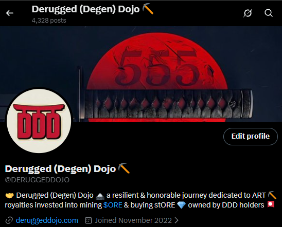 Derugged (Degen) Dojo ⛏️ tweet media