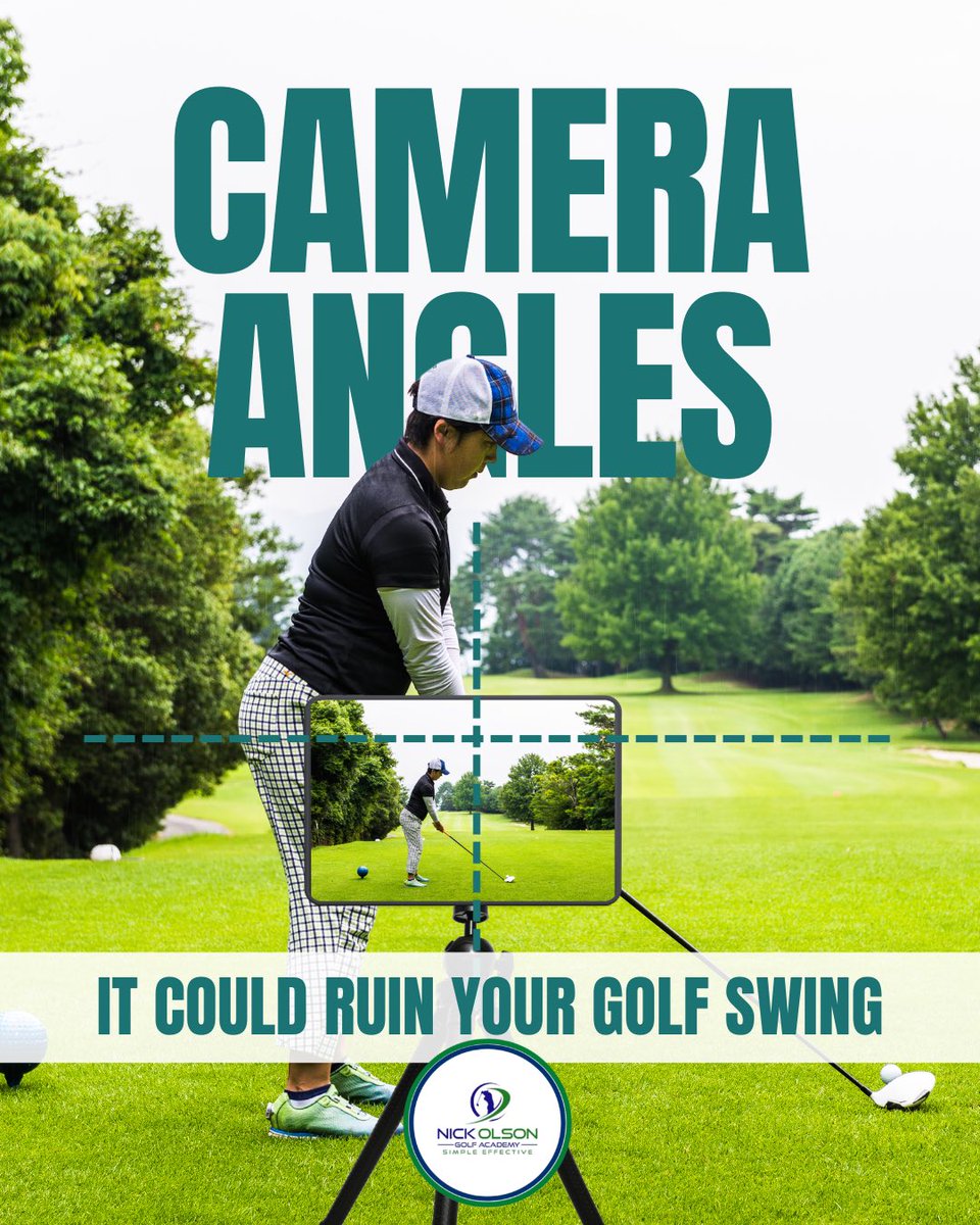 nickolsongolf's tweet photo. Your camera angle could be ruining your golf swing. 🎥⛳

Wrong angles can make a good swing look bad — or hide real issue completely.

✔️ Down-the-line: Hand height, on the toe line
✔️ Face-on: chest height, right angle to target line

Fix the camera before you fix your swing https://t.co/wuIrYrUVWo