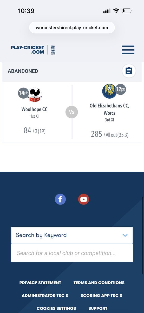WorcsCL's tweet photo. Week 3 results and table for WCL Division 5 South:

@HimbletonCC 2nds beat @BromyardCC 2nds by 62 runs 

@HanleyUptonCC beat @CricketColwall 2nds by 39 runs 

@ClubHarvington beat @BTWCricketClub 2nds by 8 wickets https://t.co/Sl4mvnW9TG