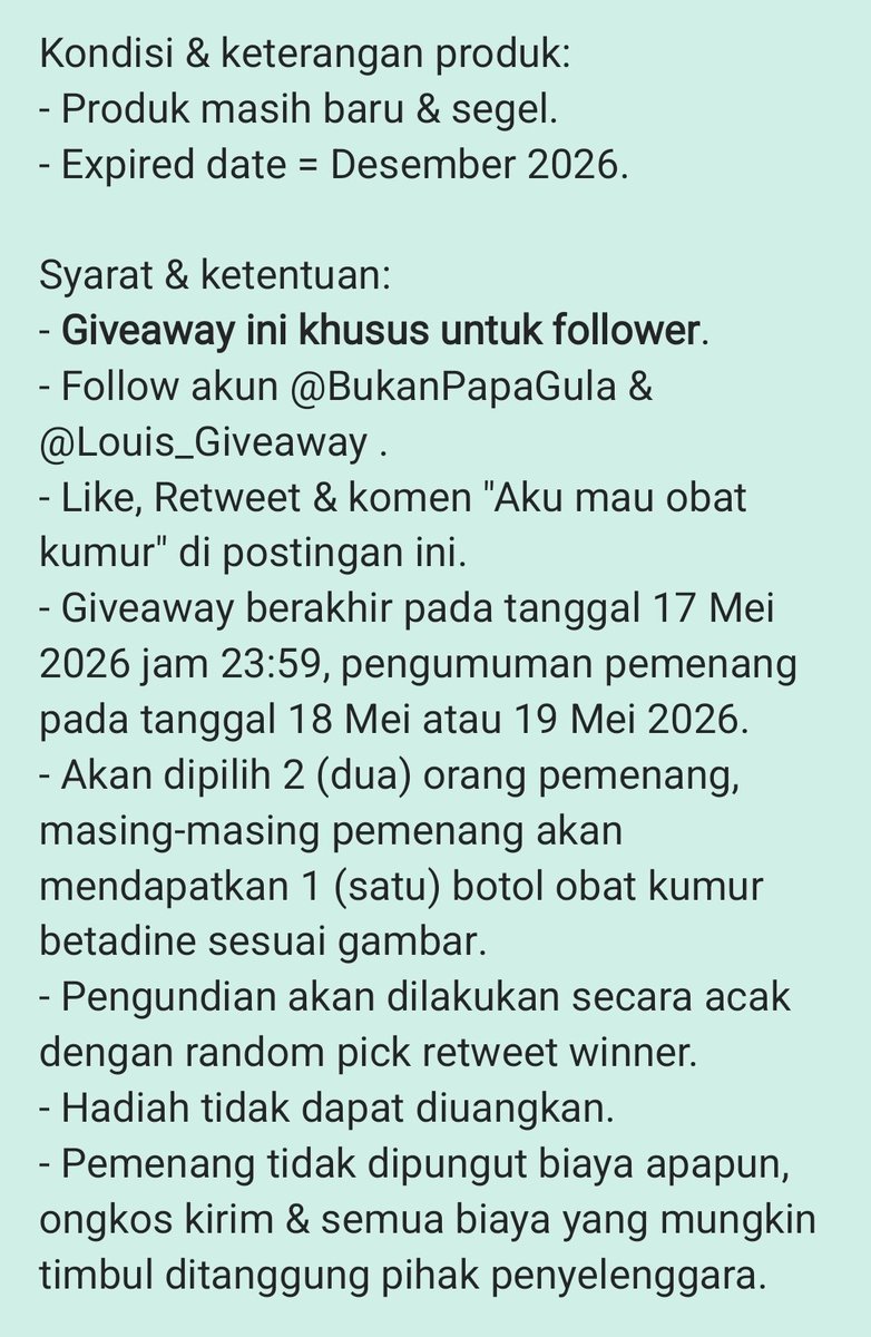 Louis Giveaway tweet media