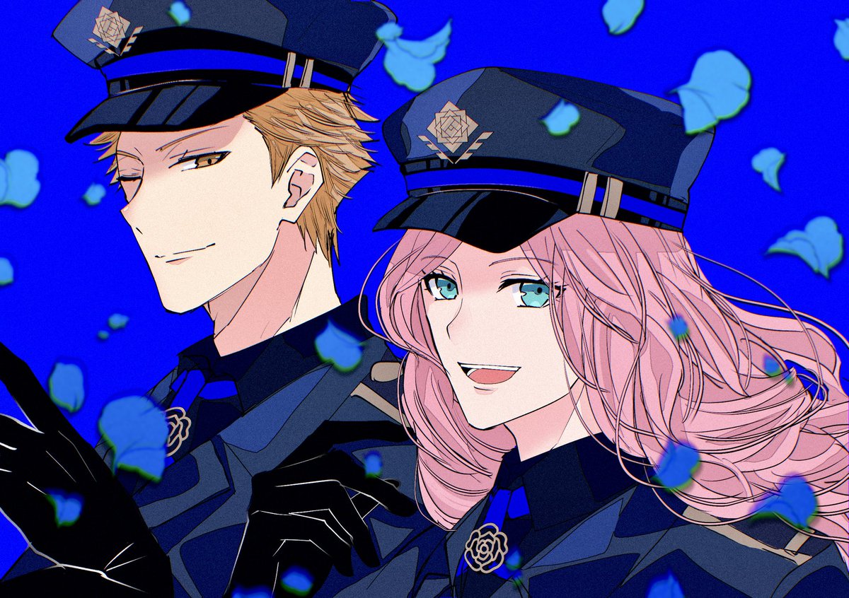 無配ペーパー予定で描いてたやつです！
当日刷る余裕が無く断念…😞

青薔薇先生s🥀💙