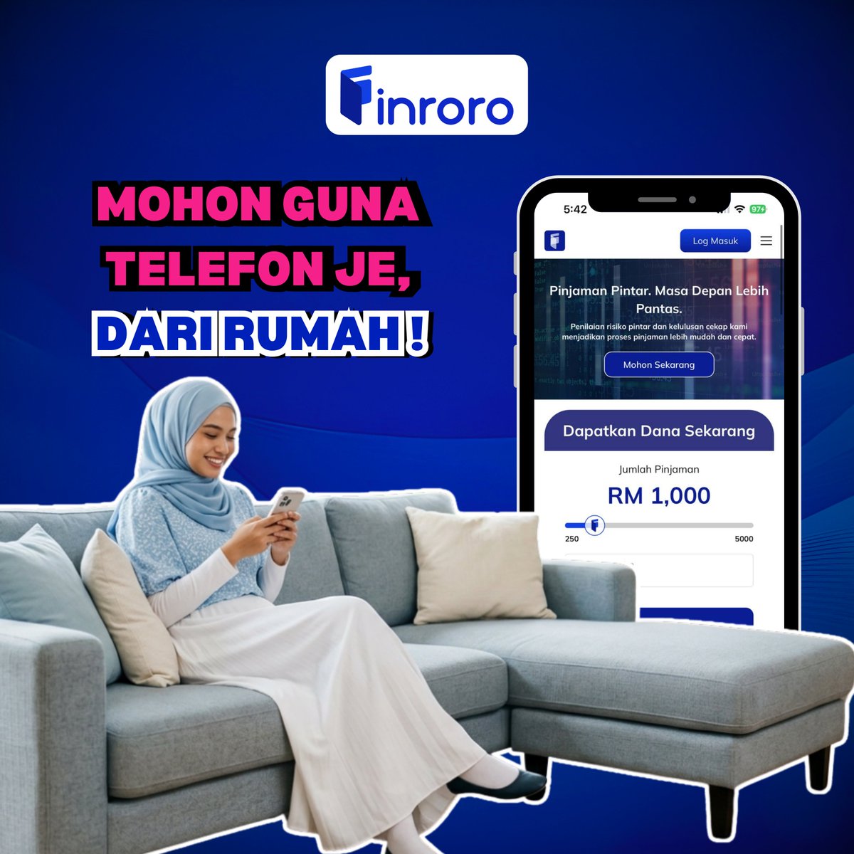 Finroromalaysia's tweet photo. Hari ni chill je 😌
Tak nak fikir banyak-banyak 💰

Dengan Finroro, semua jadi mudah 📱💙 
Mohon je, senang gila! 👇
https://t.co/lwDbKmK2Oy

#finroro #finroromalaysia #FinanceServices #DUITCEPAT #PinjamanMalaysia #pinjamancepat #personalloans #pinjamanperibadi #pinjamanonline https://t.co/aAdClfTPn9