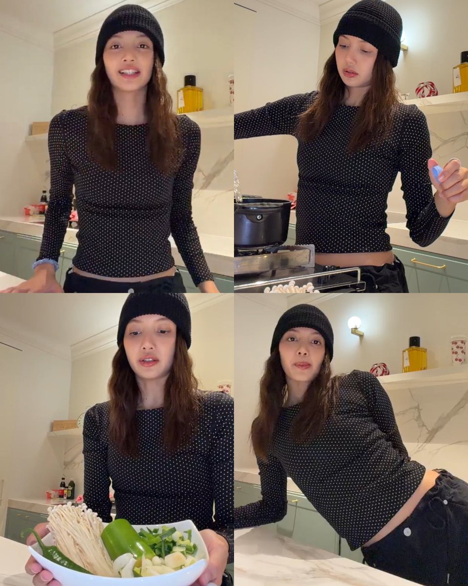 blckpinkpic's tweet photo. LISA COOKING LIVE https://t.co/x9H5ubsB16