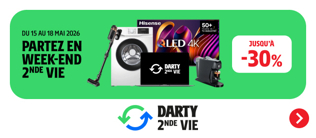 Darty_Officiel's tweet photo. #SecondeVie ♻️ Ce week-end, faites-vous plaisir avec nos offres exceptionnelles sur les produits reconditionnés : électroménager, gaming, photo...
💫 Trouvez votre bonheur à prix seconde vie.
👉https://t.co/hYQqVFwLmW https://t.co/KdWswLgezz