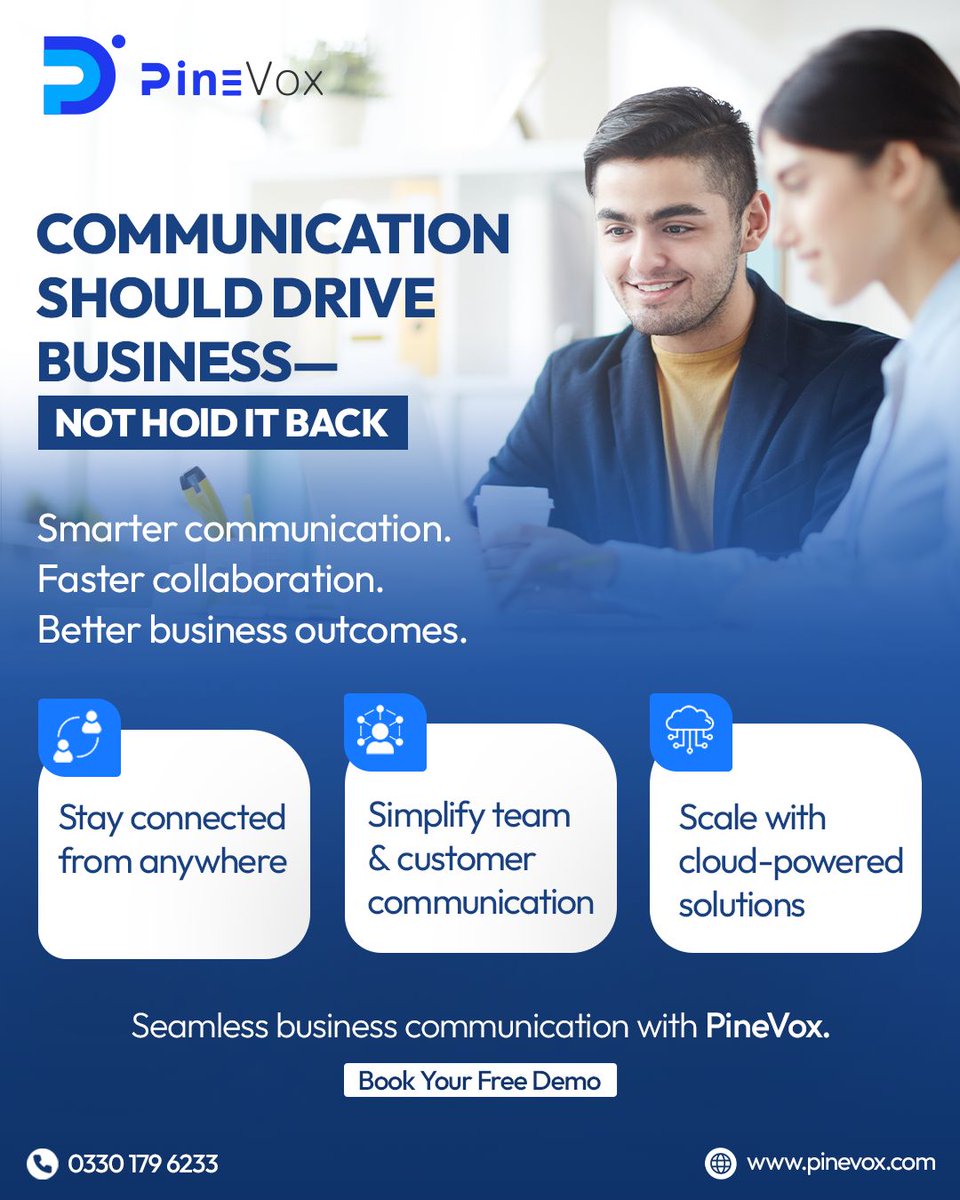 pinevox's tweet photo. Poor communication costs businesses more than they realise. 📉

PineVox delivers smarter, cloud-powered VoIP solutions that keep teams connected and businesses moving forward. ☁️📞

📲 Book your free demo: https://t.co/a5Ctje6scK

#PineVox #VoIP #BusinessCommunication https://t.co/Goaa0kDaW8