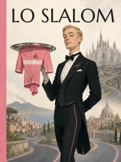 LoSlalom's tweet photo. La copertina della newsletter di oggi è dedicata al Giro d'Italia che parte domani con un vincitore molto annunciato: quel Vingegaard così somigliante ai maggiordomi colpevoli nei gialli più banali. 👇https://t.co/wcUnknByoo https://t.co/fqSAyjK5g8
