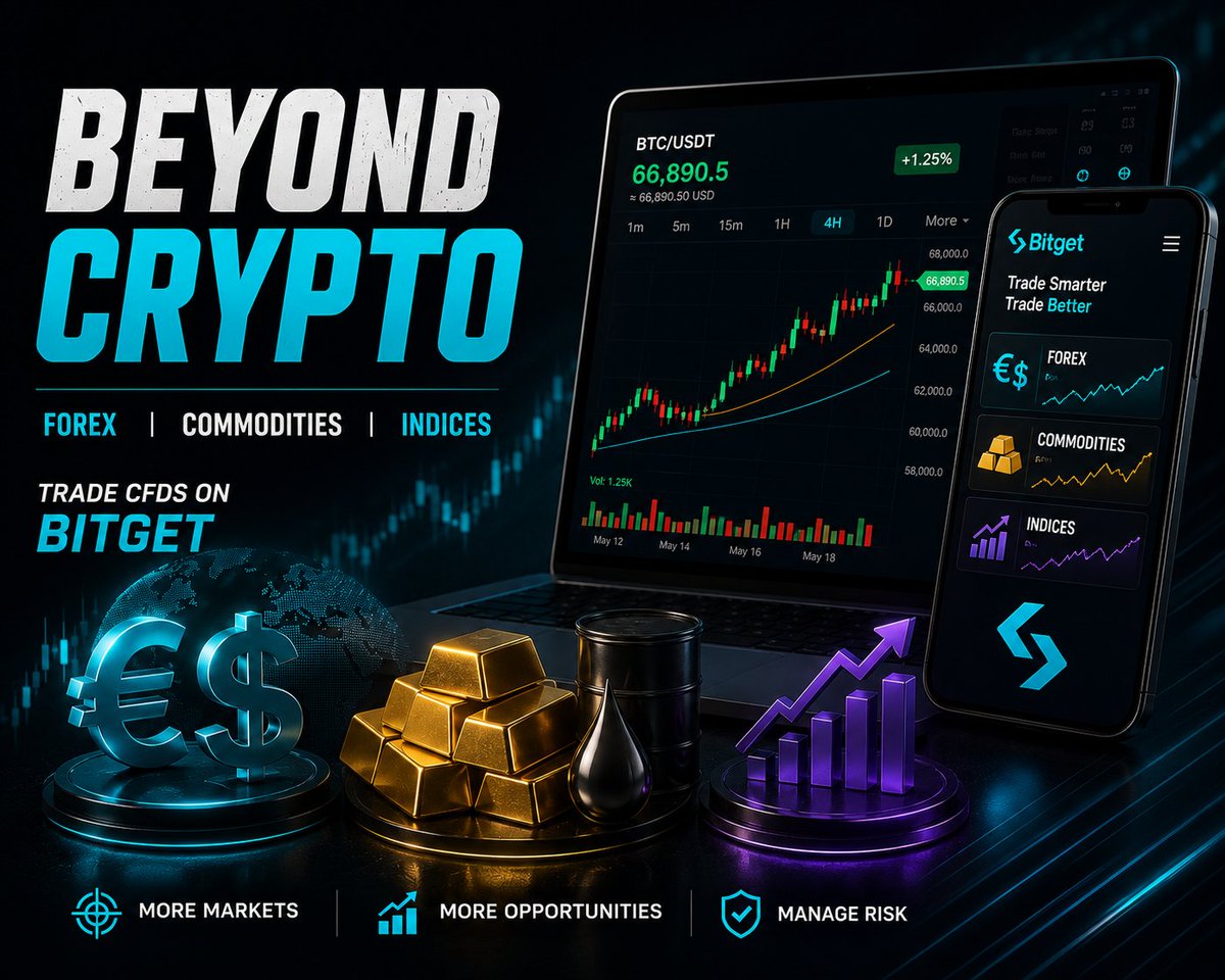 I used to focus only on crypto trading...  

BTC, altcoins, market trends — that was my daily routine.  

But after exploring CFD trading, I realized there are opportunities beyond crypto too 👀  

Forex pairs 🌍  
Commodities like gold &amp; oil 🛢️  
Indices 📊  

And the best part?