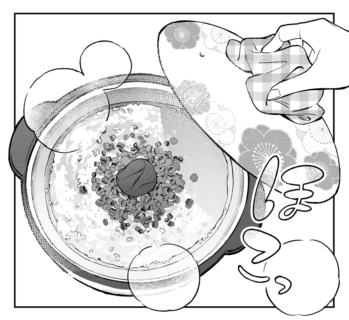 おなか痛い人(私など)おかゆをどうぞ🥹 
