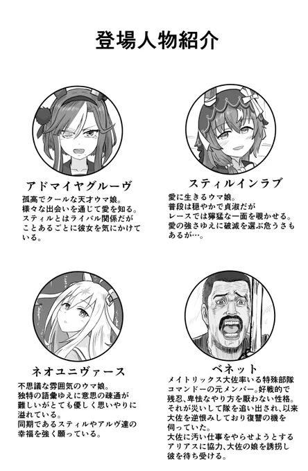 旬を逃したけどスティルやアルヴさん達で登場人物紹介のアレ 
