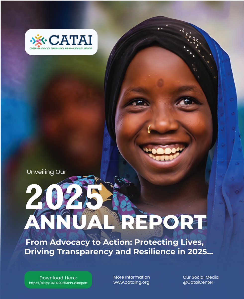 CataiCenter's tweet photo. @CataiCenter 2025 Annual Report is Out

A year of impact, resilience, &amp; locally led action across Northeast NG. The report reflects the efforts of communities, partners, donors, &amp; frontline teams driving sustainable impact in conflict-affected communities.
https://t.co/u8nwgnXuOt https://t.co/qIytfgMmTA