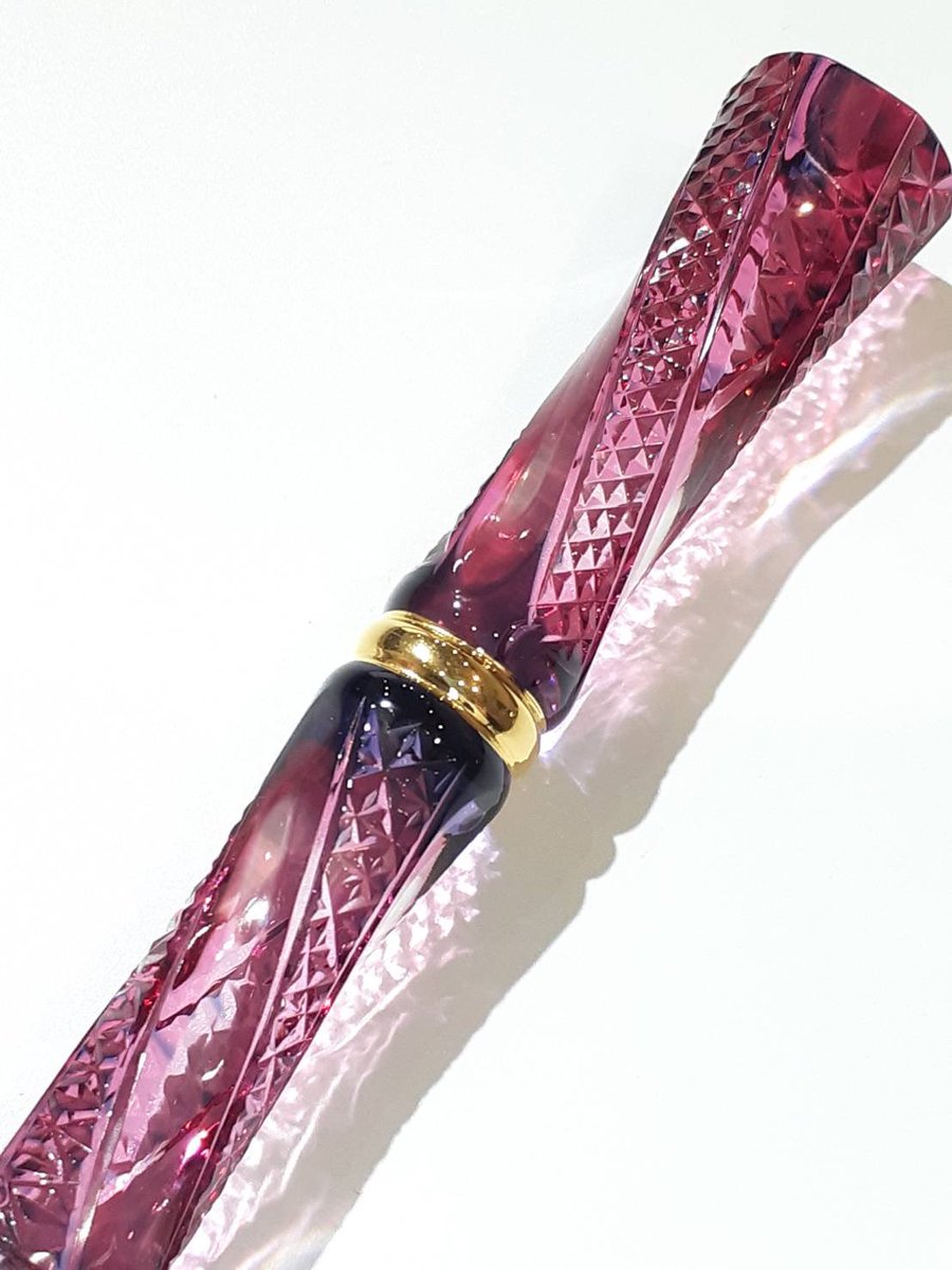 Glass Studio Toos ガラスペン TAKETORI 月に願う 帰月万華鏡 TAKETORI Glass Pen – Returning Moon Kaleidoscope 名前と